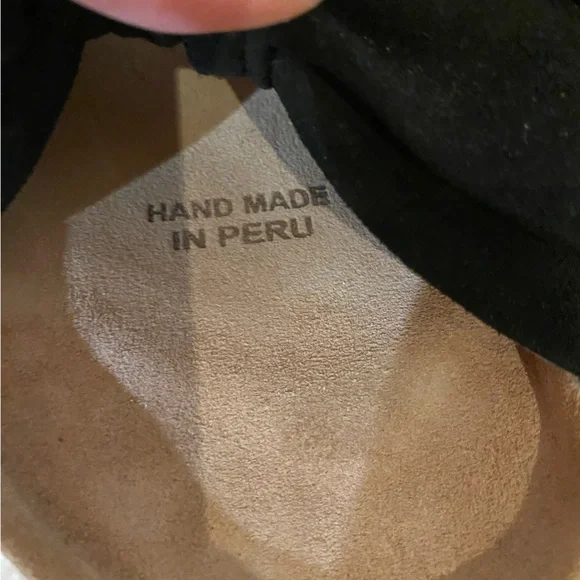 Ulla Johnson Ingrid cork slide suede knotted bow flat sandal. Black EU 39 - Picture 3 of 5